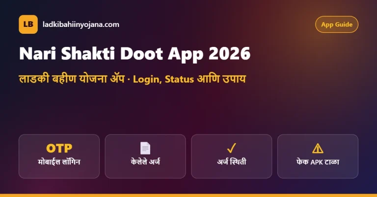 Nari Shakti Doot App 2026 – Ladki Bahin Yojana app login and status guide