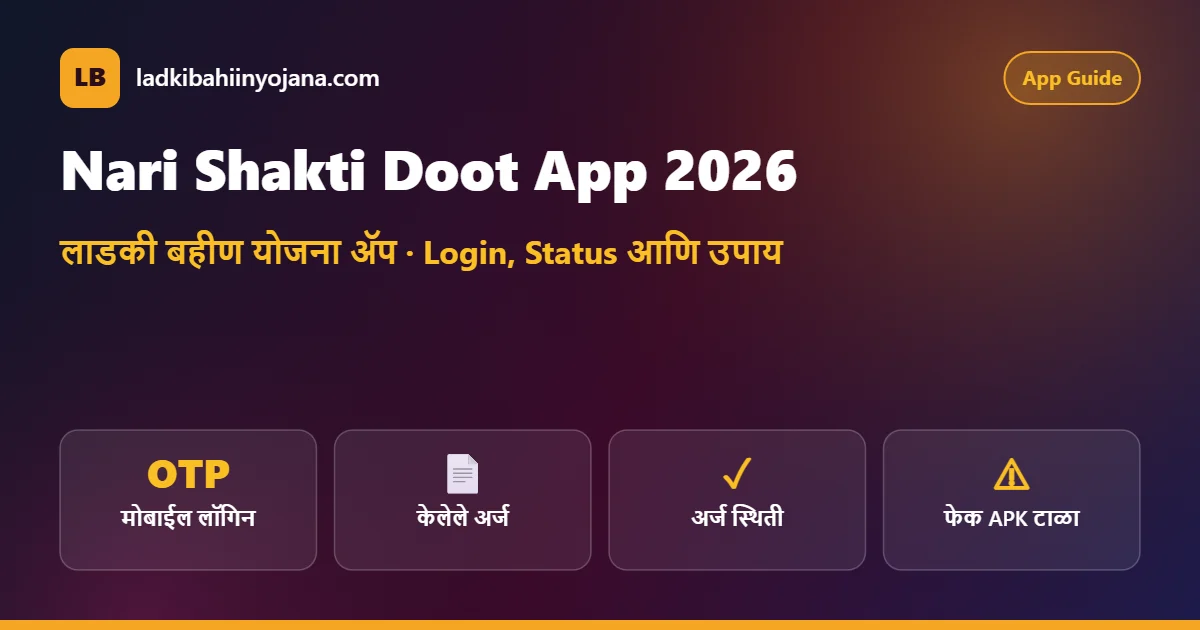 Nari Shakti Doot App 2026 – Ladki Bahin Yojana app login and status guide